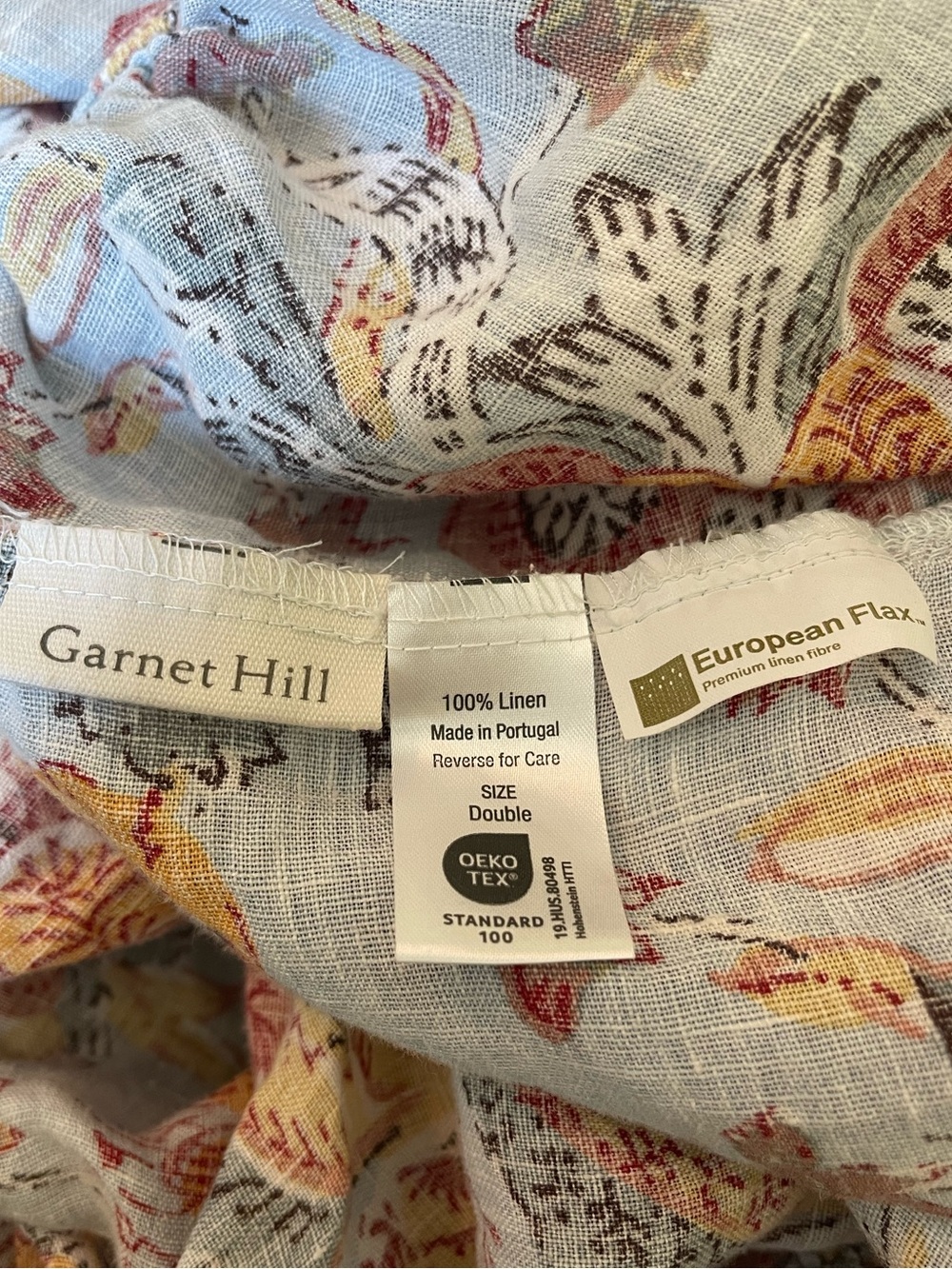 Garnet Hill Home Anika Relaxed-Linen Fitted Sheet Double/Full Size - Picture 4 of 6